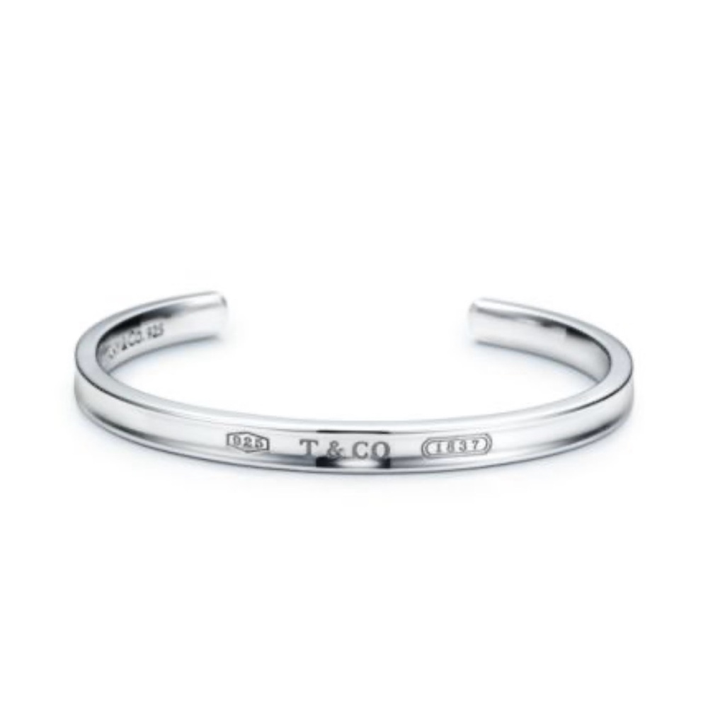 Authentic Vintage Tiffany & Co. Silver Engraved Bangle 1837